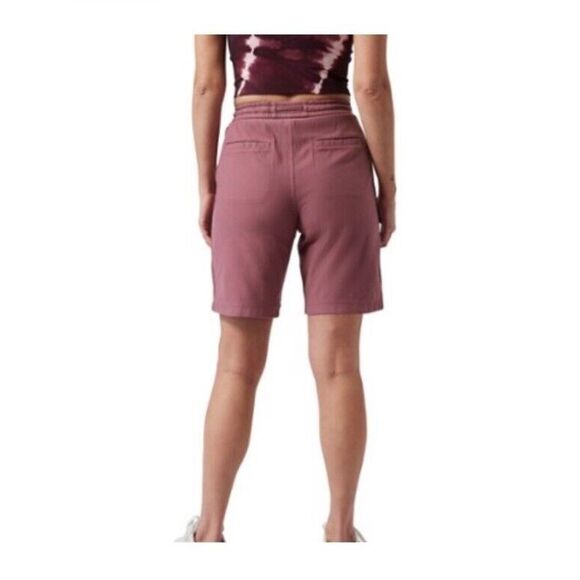Athleta Farallon Bermuda Shorts Womens XXS Tawny Pink  Drawstring Pockets NWT - Picture 2 of 8